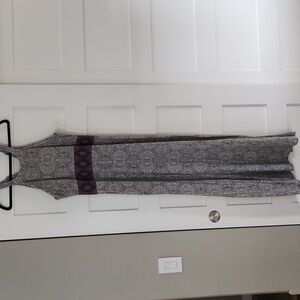 Prana Skye Maxi Dress Size XL Purple And Grey Pattern